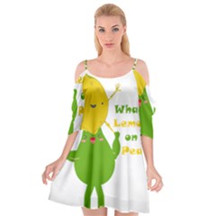 Lemon Over Pear Cutout Spaghetti Strap Chiffon Dress by LemonPear