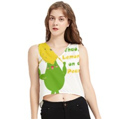 Lemon Over Pear V-neck Cropped Tank Top by LemonPear