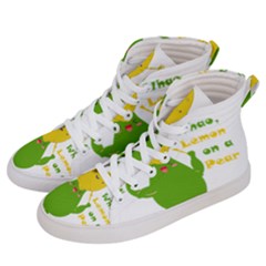 Lemon Over Pear Women s Hi-top Skate Sneakers by LemonPear