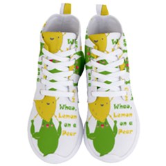 Lemon Over Pear Women s Lightweight High Top Sneakers by LemonPear