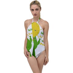 Lemon Over Pear Go With The Flow One Piece Swimsuit by LemonPear