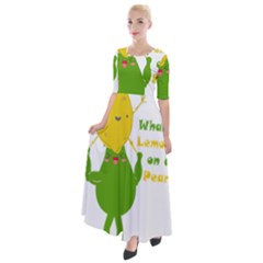 Lemon Over Pear Half Sleeves Maxi Dress by LemonPear