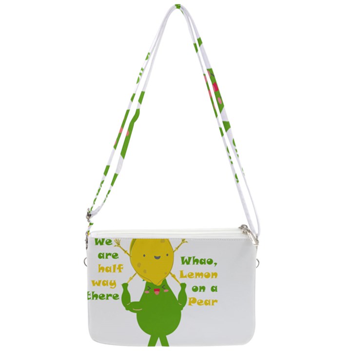 Lemon Over Pear Double Gusset Crossbody Bag