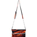 Red  Waves Abstract Series No12 Mini Crossbody Handbag View1