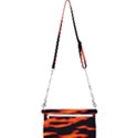 Red  Waves Abstract Series No12 Mini Crossbody Handbag View2