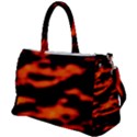 Red  Waves Abstract Series No12 Duffel Travel Bag View1