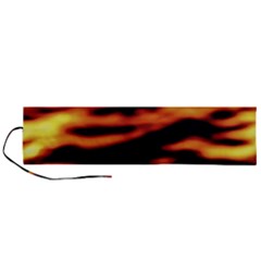 Red  Waves Abstract Series No13 Roll Up Canvas Pencil Holder (l) by DimitriosArt