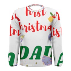 First Christmas As A Dad Men s Long Sleeve Tee by LemonPear