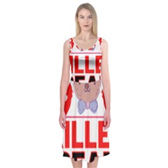 Killer Bear Midi Sleeveless Dress