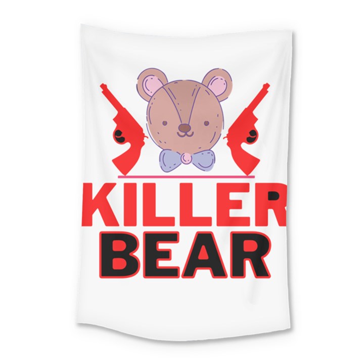 Killer Bear Small Tapestry