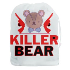 Killer Bear Drawstring Pouch (3xl) by LemonPear