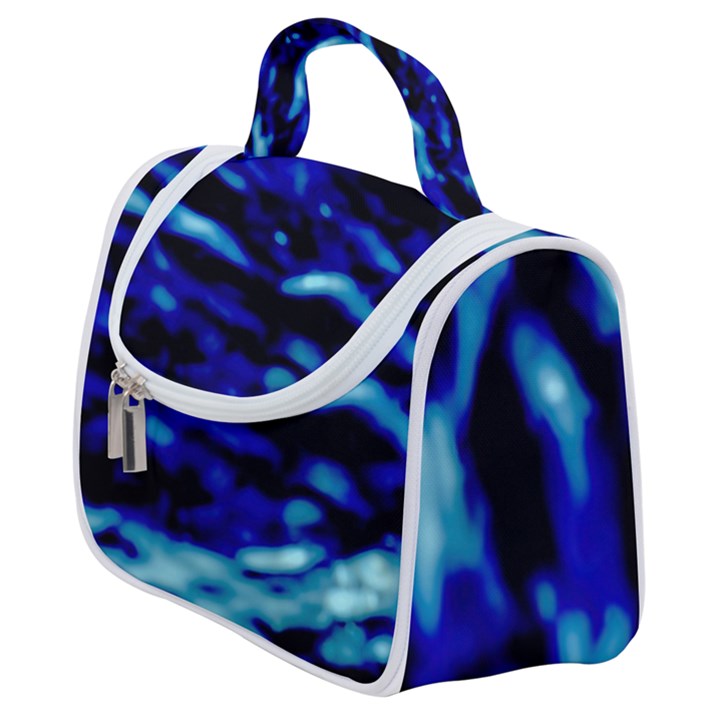 Blue Waves Abstract Series No8 Satchel Handbag