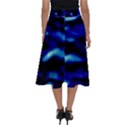 Blue Waves Abstract Series No8 Perfect Length Midi Skirt View2