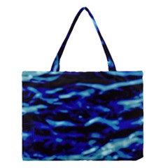 Blue Waves Abstract Series No8 Medium Tote Bag by DimitriosArt