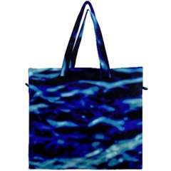 Blue Waves Abstract Series No8 Canvas Travel Bag by DimitriosArt