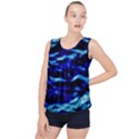 Blue Waves Abstract Series No8 Bubble Hem Chiffon Tank Top View1