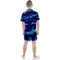 Blue Waves Abstract Series No8 Men s Mesh Tee and Shorts Set View2