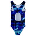 Blue Waves Abstract Series No8 Kids  Cut-Out Back One Piece Swimsuit View2