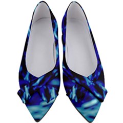 Blue Waves Abstract Series No8 Women s Bow Heels by DimitriosArt