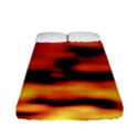 Red  Waves Abstract Series No5 Fitted Sheet (Full/ Double Size) View1