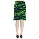 Green  Waves Abstract Series No3 Short Mermaid Skirt View2