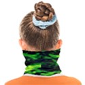 Green  Waves Abstract Series No3 Face Covering Bandana (Kids) View2