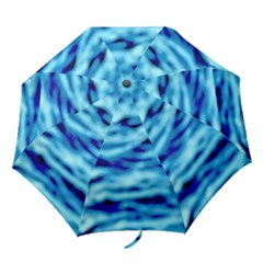 Blue Waves Abstract Series No4 Folding Umbrellas by DimitriosArt