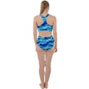 Blue Waves Abstract Series No4 Racer Back Bikini Set View2