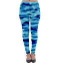 Blue Waves Abstract Series No4 Lightweight Velour Leggings View1