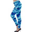 Blue Waves Abstract Series No4 Lightweight Velour Leggings View3