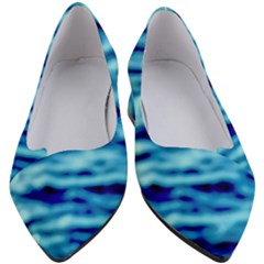 Blue Waves Abstract Series No4 Women s Block Heels  by DimitriosArt