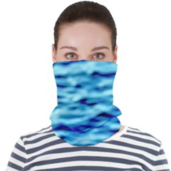 Blue Waves Abstract Series No4 Face Seamless Bandana (adult) by DimitriosArt