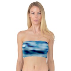 Blue Waves Abstract Series No5 Bandeau Top by DimitriosArt