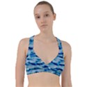 Blue Waves Abstract Series No5 Sweetheart Sports Bra View1