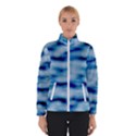 Blue Waves Abstract Series No5 Women s Bomber Jacket View1