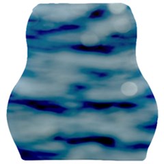 Blue Waves Abstract Series No5 Car Seat Velour Cushion  by DimitriosArt