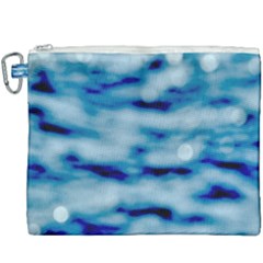 Blue Waves Abstract Series No5 Canvas Cosmetic Bag (xxxl) by DimitriosArt