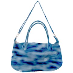 Blue Waves Abstract Series No5 Removal Strap Handbag by DimitriosArt