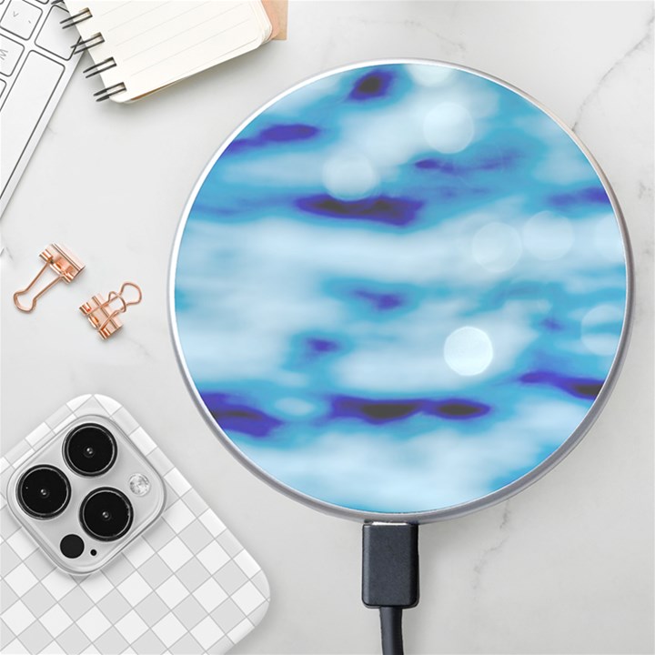 Blue Waves Abstract Series No5 Wireless Charger