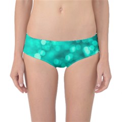 Light Reflections Abstract No9 Turquoise Classic Bikini Bottoms by DimitriosArt