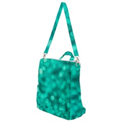 Light Reflections Abstract No9 Turquoise Crossbody Backpack by DimitriosArt