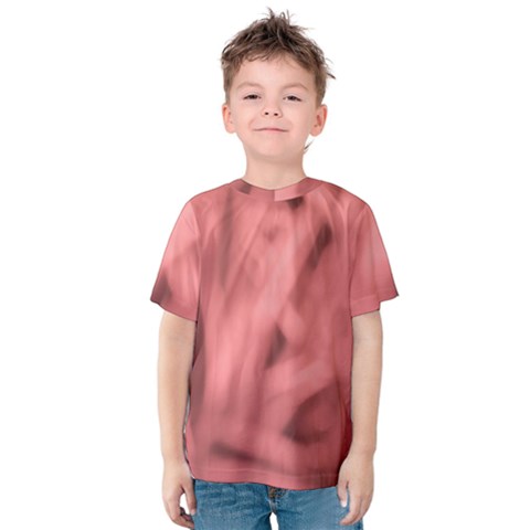 Red Flames Abstract No2 Kids  Cotton Tee by DimitriosArt