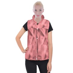 Red Flames Abstract No2 Women s Button Up Vest by DimitriosArt