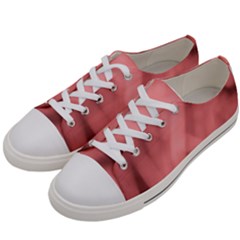 Red Flames Abstract No2 Women s Low Top Canvas Sneakers by DimitriosArt