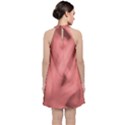 Red Flames Abstract No2 Velvet Halter Neckline Dress  View2