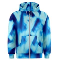 Blue Abstract 2 Men s Zipper Hoodie by DimitriosArt