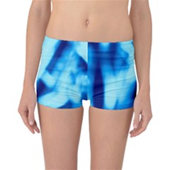 Blue Abstract 2 Reversible Boyleg Bikini Bottoms by DimitriosArt