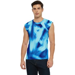 Blue Abstract 2 Men s Raglan Cap Sleeve Tee by DimitriosArt