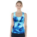 Blue Abstract 2 Racer Back Sports Top View1