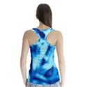 Blue Abstract 2 Racer Back Sports Top View2